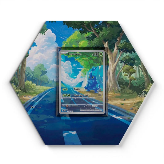 194/193 Heracross - Extended Artwork Pokemon Card Display