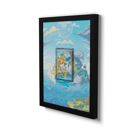 195 Castform Sunny Form - Extended Artwork Framed Pokemon Card Display