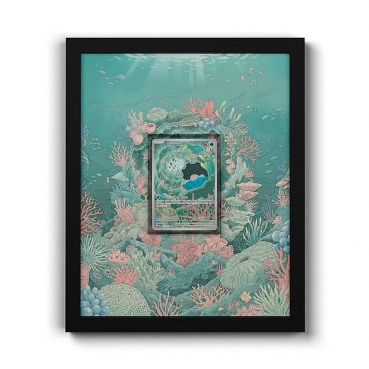 195 Clamperl - Extended Artwork Framed Pokemon Card Display