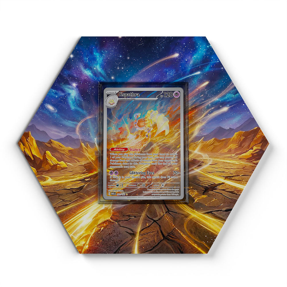 197/182 Espathra - Extended Artwork Pokemon Card Display