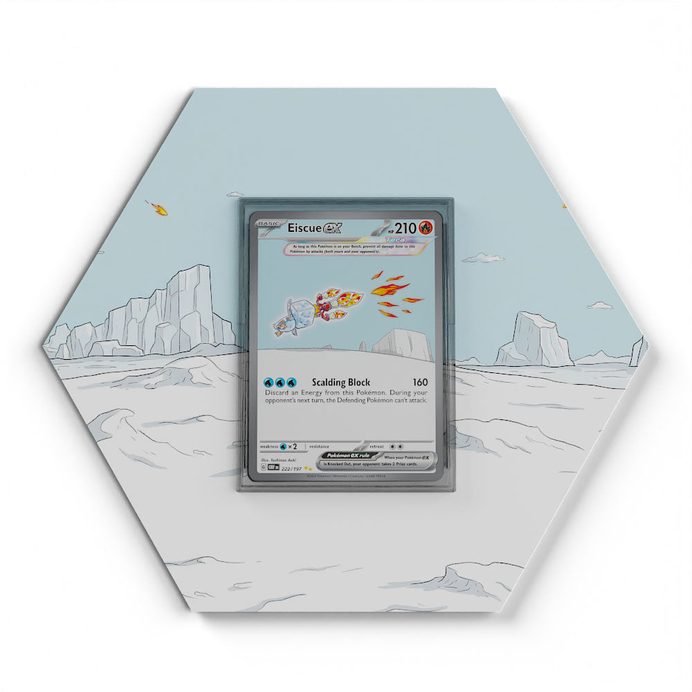 222/197 Eiscue EX - Extended Artwork Pokemon Card Display