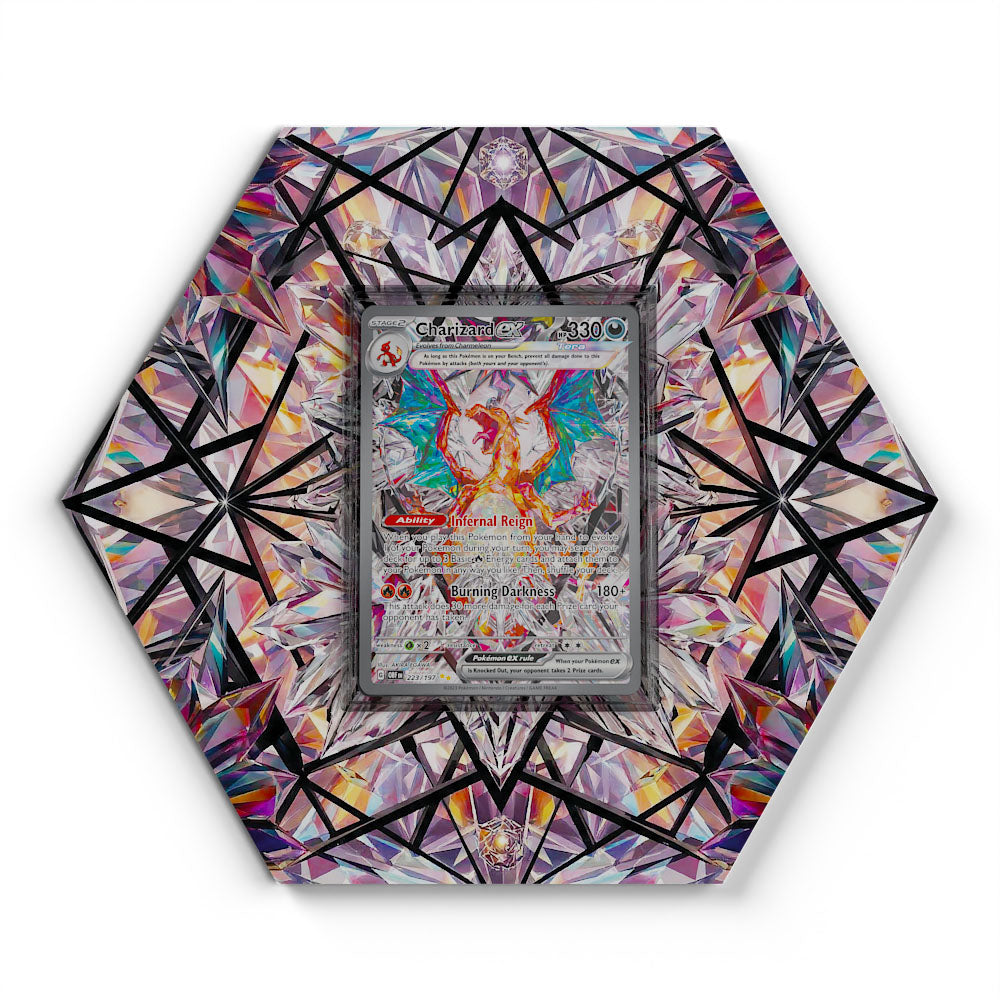 223/197 Charizard EX - Extended Artwork Pokemon Card Display