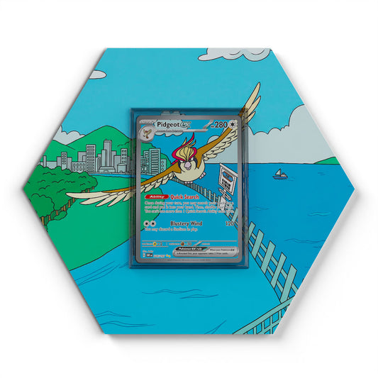 225/197 Pidgeot EX - Extended Artwork Pokemon Card Display