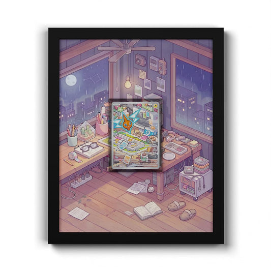197/182 Rotom - Extended Artwork Framed Pokemon Card Display