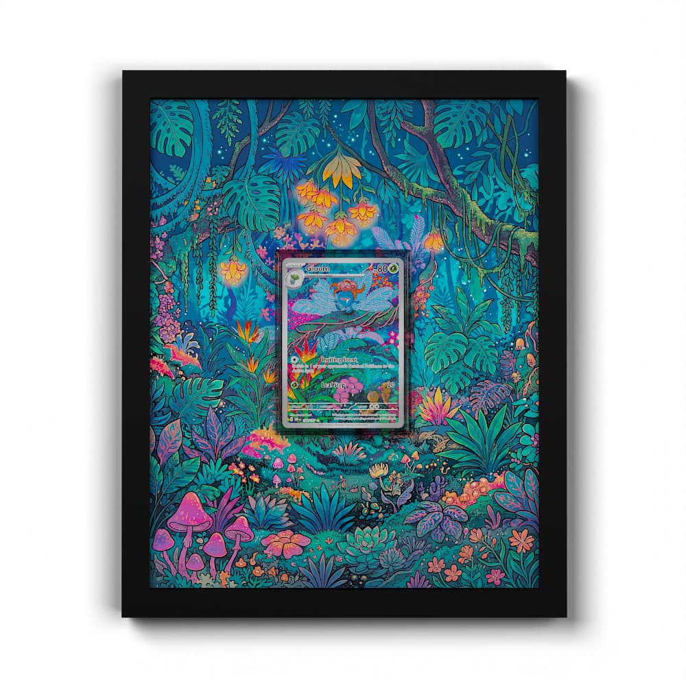 198 Gloom - Extended Artwork Framed Pokemon Card Display