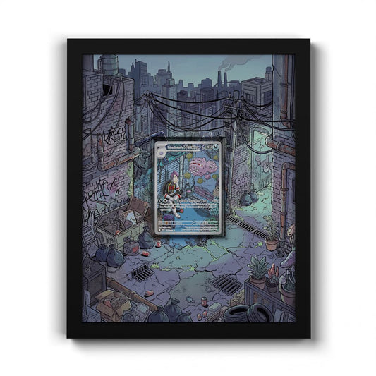 199 Team Rocket's Weezing - Extended Artwork Framed Pokemon Card Display