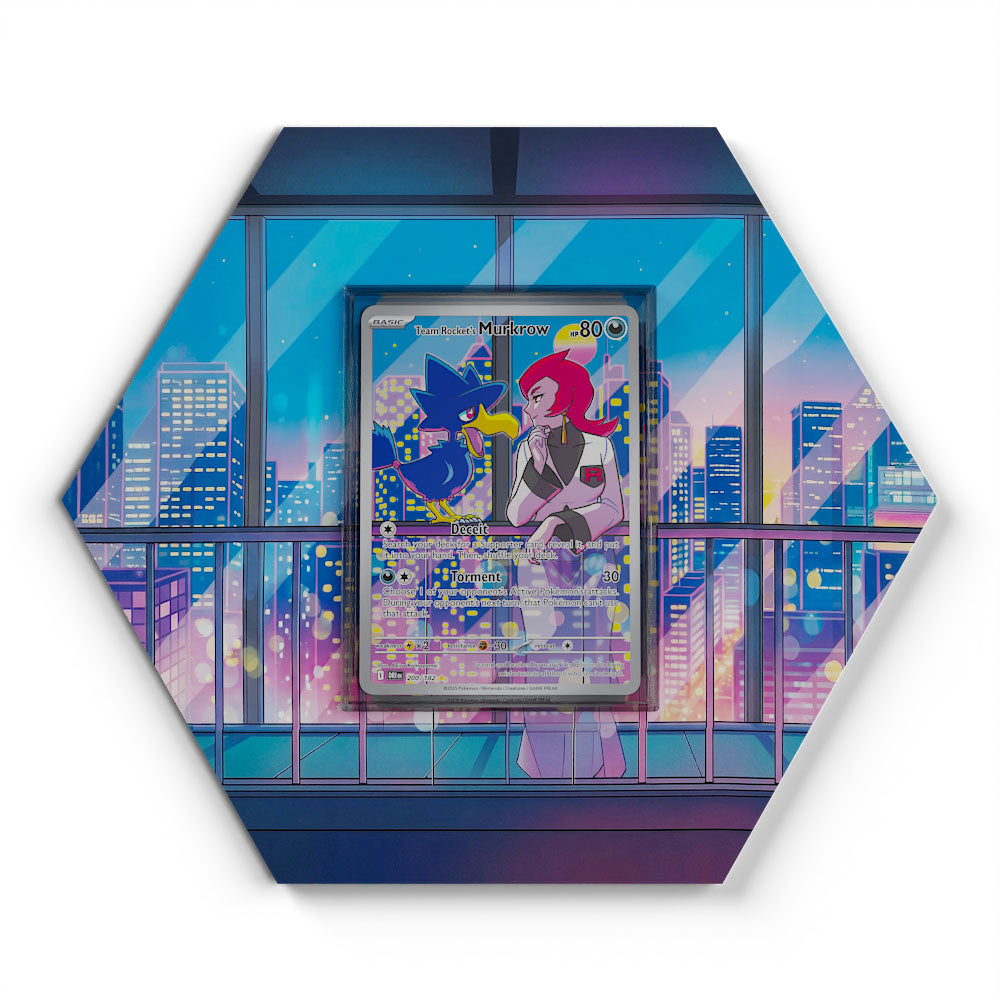 200/182 Team Rocket's Murkrow - Extended Artwork Pokemon Card Display