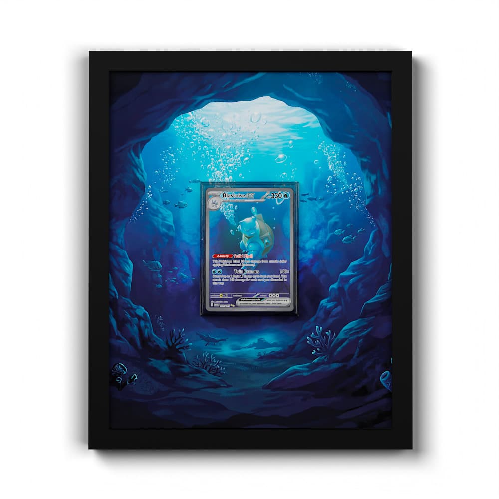 200 Blastoise EX - Extended Artwork Framed Pokemon Card Display
