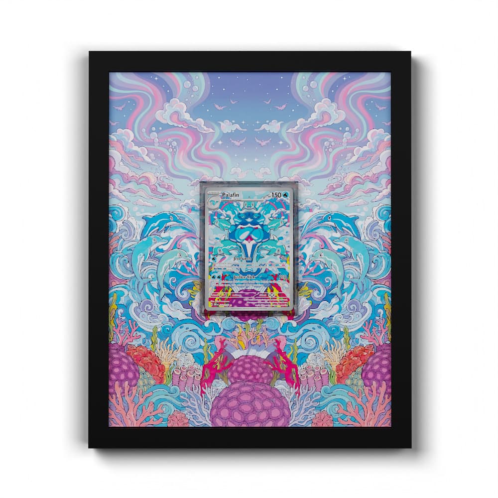 200 Palafin - Extended Artwork Framed Pokemon Card Display