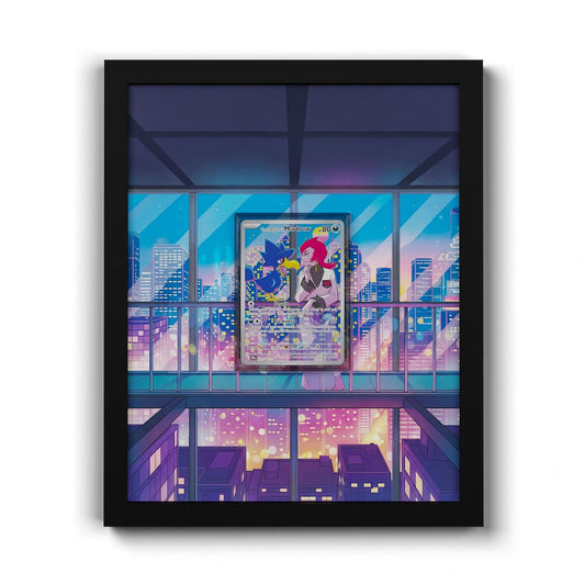 200 Team Rocket's Murkrow - Extended Artwork Framed Pokemon Card Display