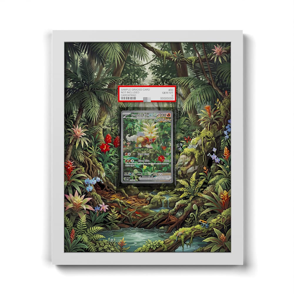 204 Gouging Fire EX - Extended Artwork Framed Pokemon Card Display