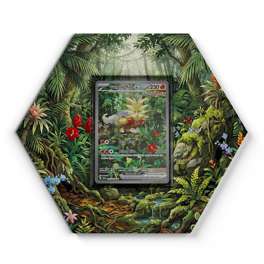 204/162 Gouging Fire EX - Extended Artwork Pokemon Card Display