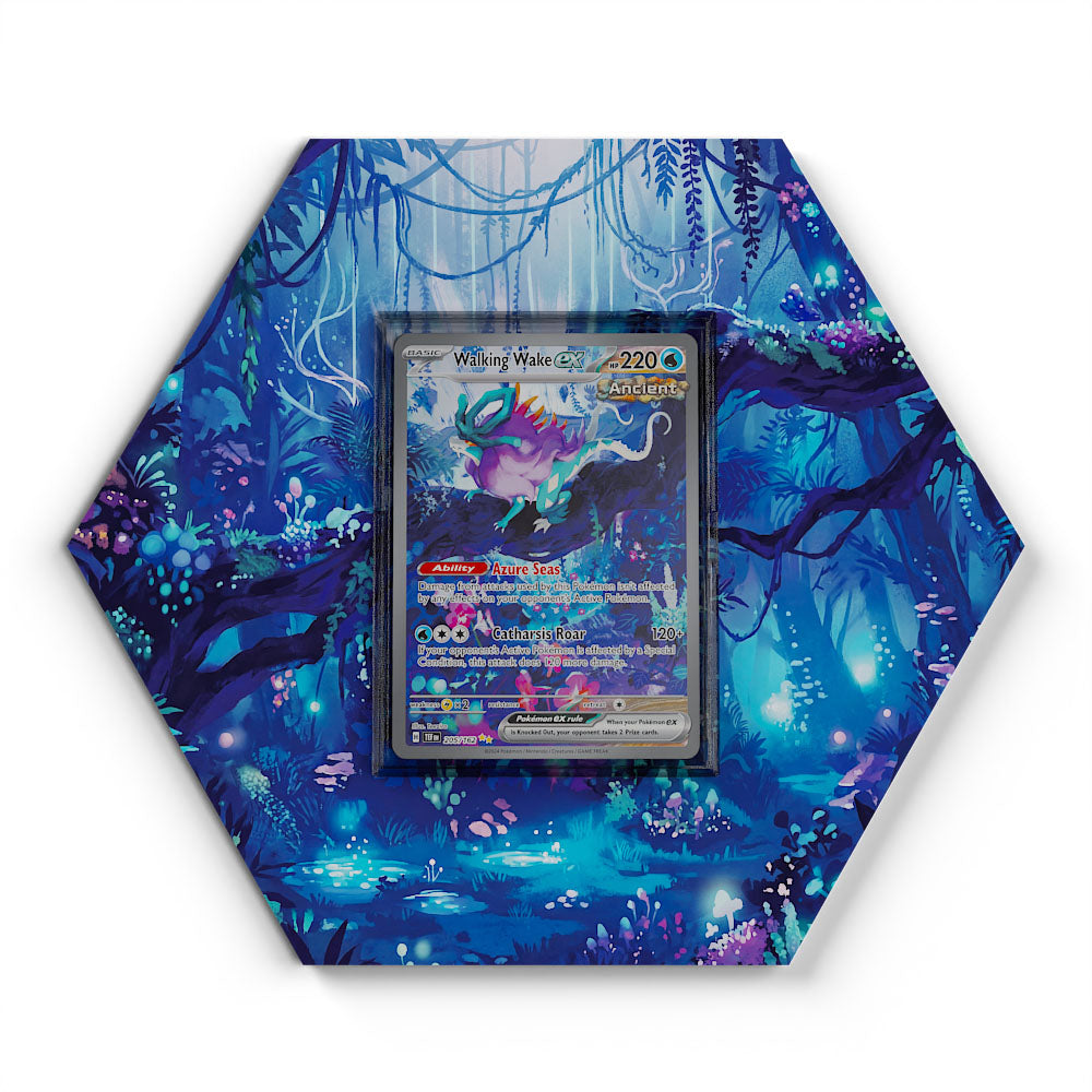 205/162 Walking Wake EX - Extended Artwork Pokemon Card Display