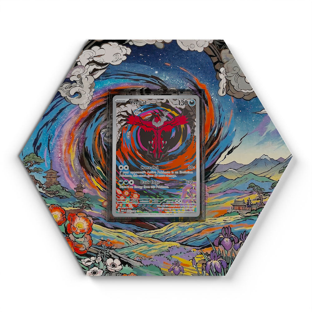 205/182 Yveltal - Extended Artwork Pokemon Card Display