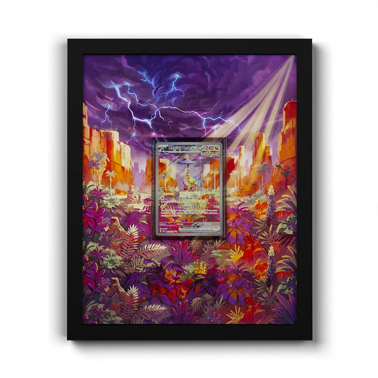 208 Raging Bolt EX - Extended Artwork Framed Pokemon Card Display
