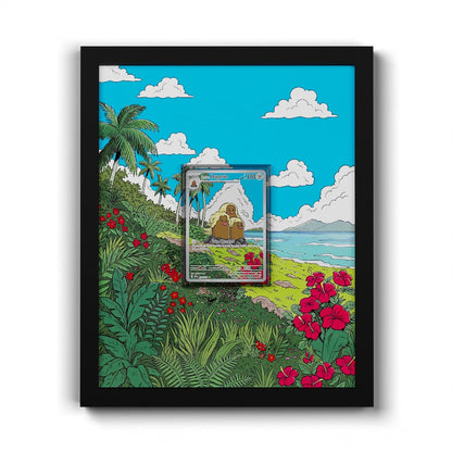 208 Alola Dugtrio - Extended Artwork Framed Pokemon Card Display