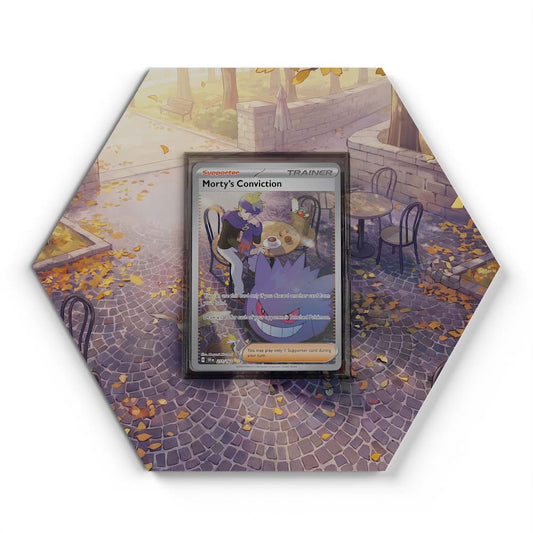 211/162 Morty's Conviction - Extended Artwork Pokemon Card Display