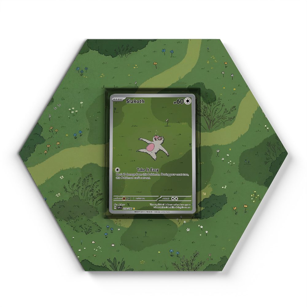 212/191 Slakoth - Extended Artwork Pokemon Card Display