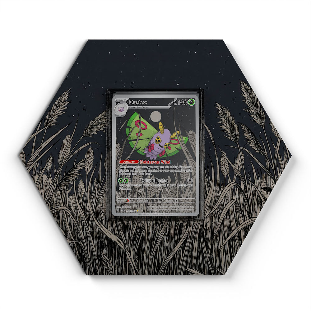 220/217 Dustox - Extended Artwork Pokemon Card Display
