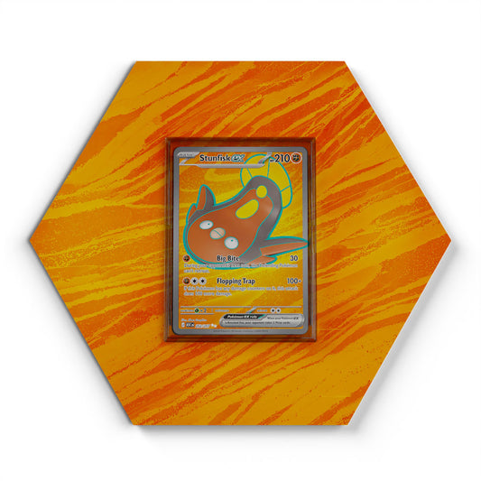 252/217 Stunfisk EX - Extended Artwork Pokemon Card Display