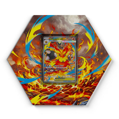 273/217 Mega Emboar EX - Extended Artwork Pokemon Card Display