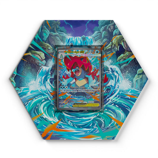 274/217 Mega Feraligatr EX - Extended Artwork Pokemon Card Display