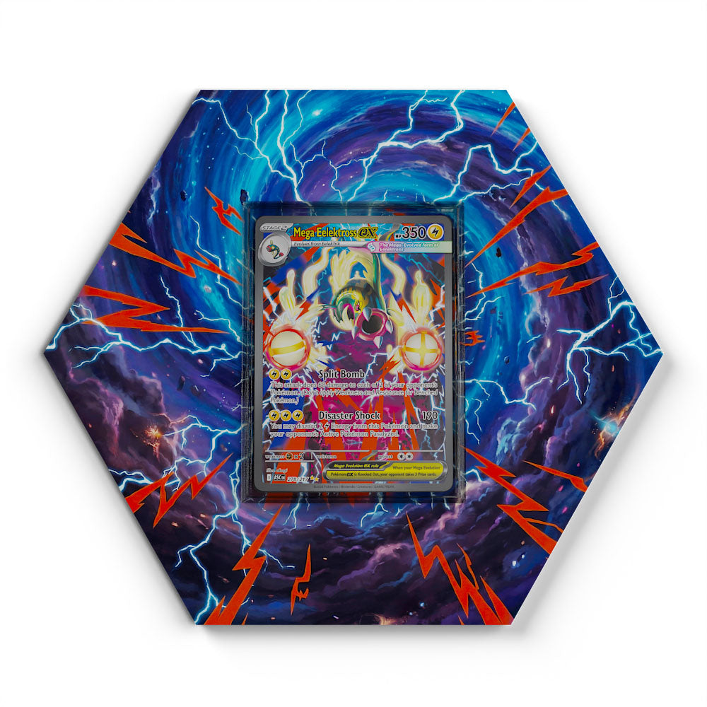 278/217 Mega Elektross EX - Extended Artwork Pokemon Card Display