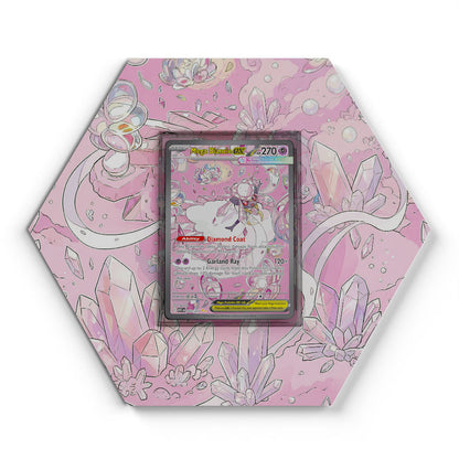 282/217 Mega Diancie EX - Extended Artwork Pokemon Card Display