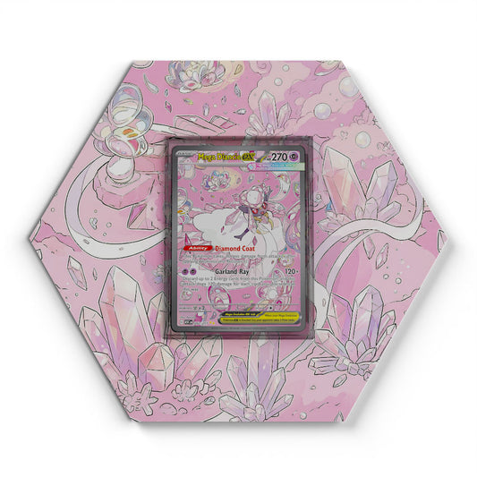 282/217 Mega Diancie EX - Extended Artwork Pokemon Card Display