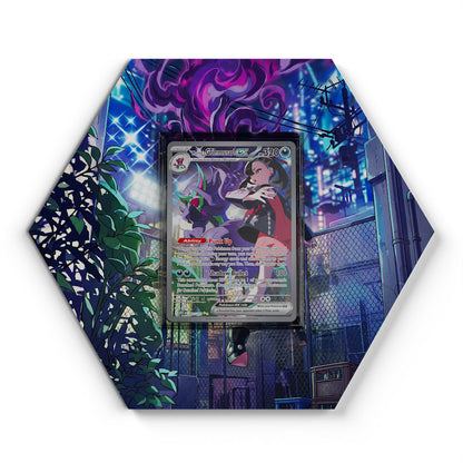 287/217 Marnie's Grimmsnarl EX - Extended Artwork Pokemon Card Display