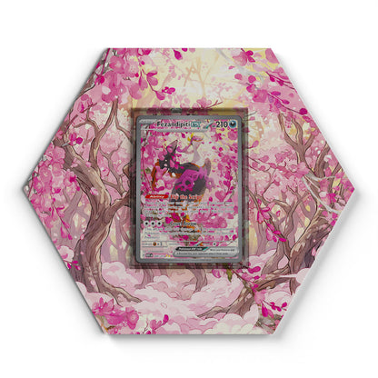 288/217 Fezandipiti EX - Extended Artwork Pokemon Card Display