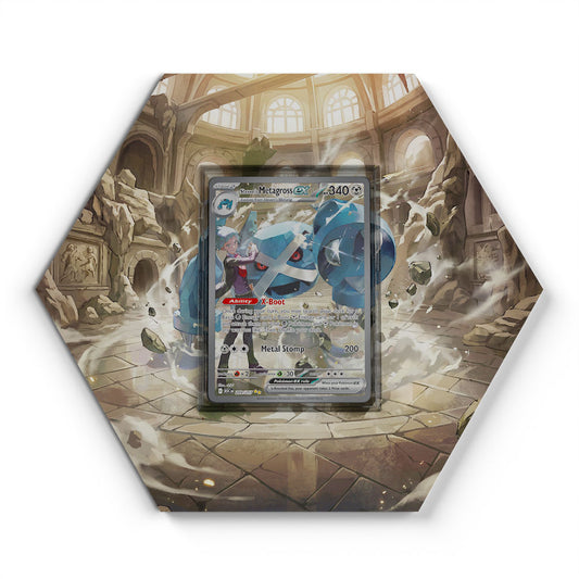 289/217 Steven's Metagross EX - Extended Artwork Pokemon Card Display