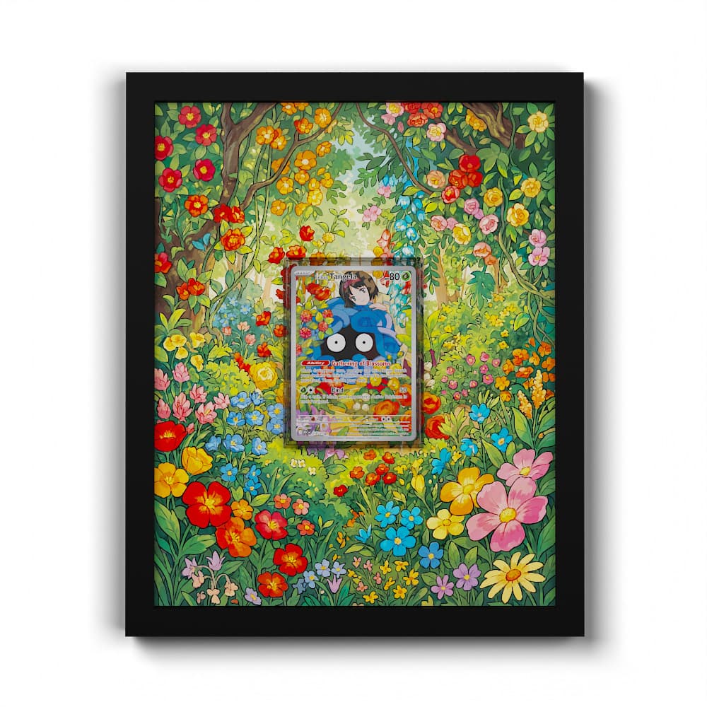 218 Erika's Tangela - Extended Artwork Framed Pokemon Card Display