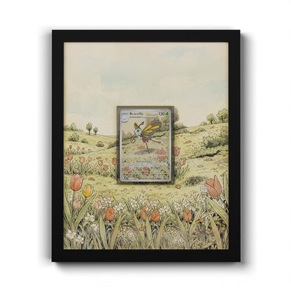 219 Beautifly - Extended Artwork Framed Pokemon Card Display