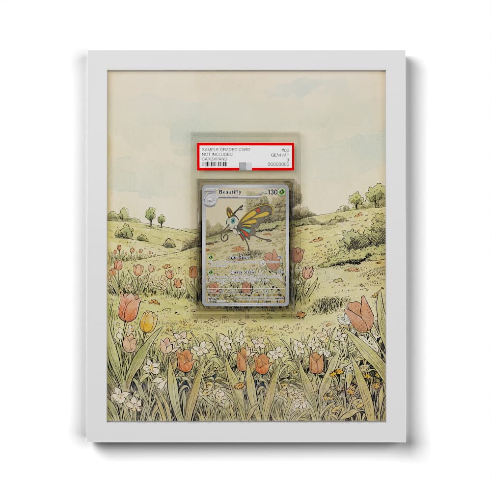 219 Beautifly - Extended Artwork Framed Pokemon Card Display