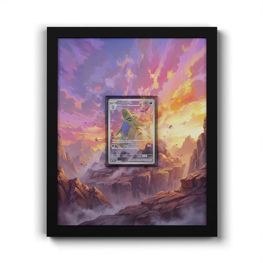 222 Tyranitar - Extended Artwork Framed Pokemon Card Display
