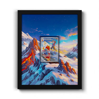 222 Ethan's Magcargo - Extended Artwork Framed Pokemon Card Display
