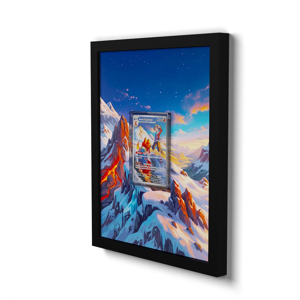 222 Ethan's Magcargo - Extended Artwork Framed Pokemon Card Display