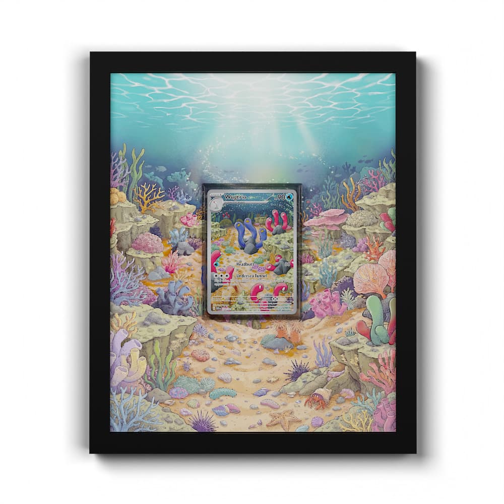 224 Wugtrio - Extended Artwork Framed Pokemon Card Display