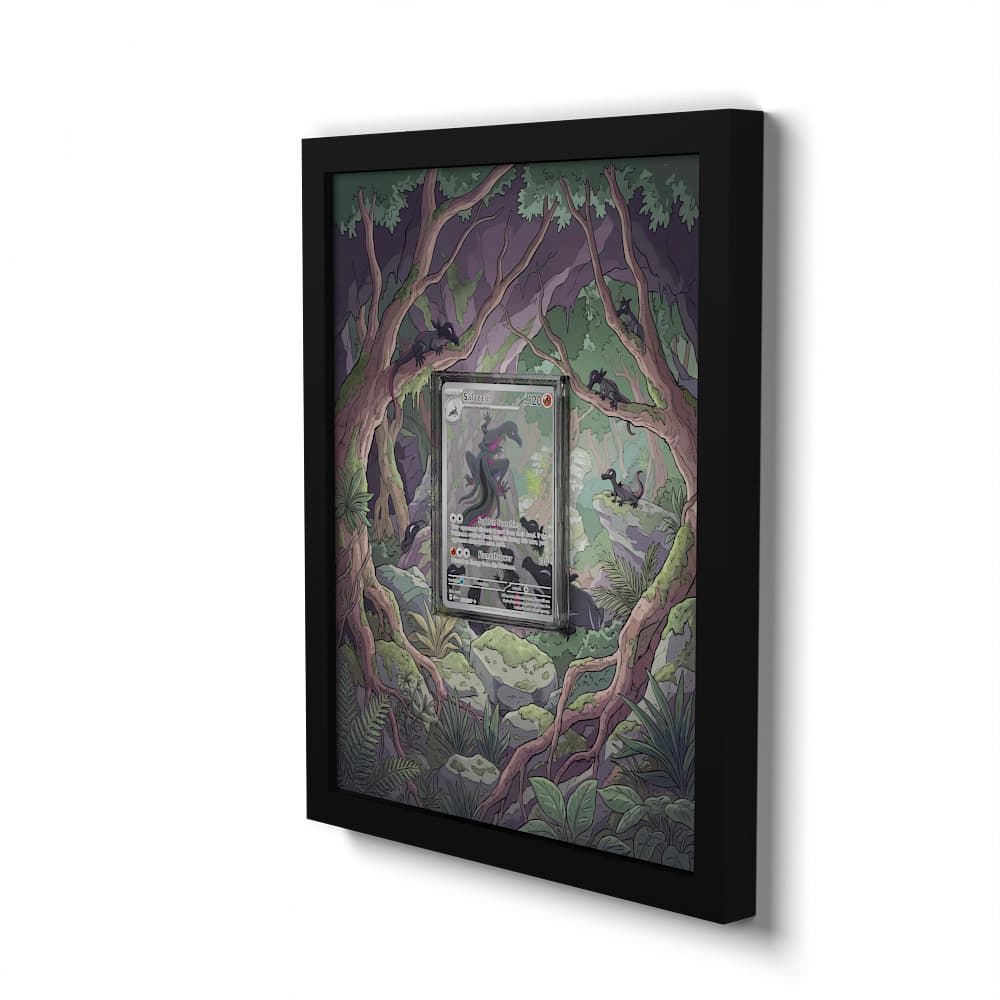 224 Salazzle - Extended Artwork Framed Pokemon Card Display