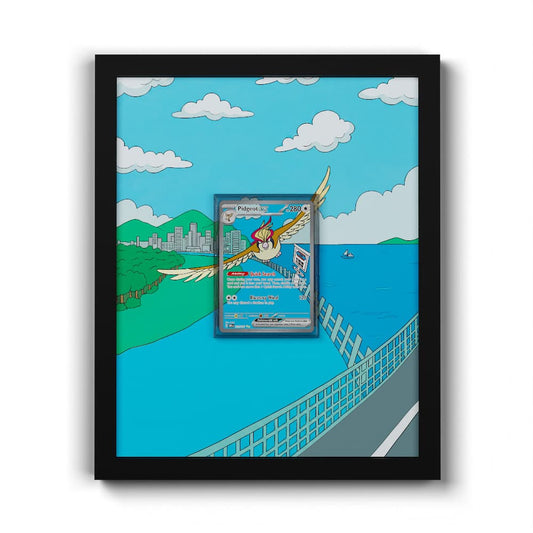 225 Pidgeot EX - Extended Artwork Framed Pokemon Card Display