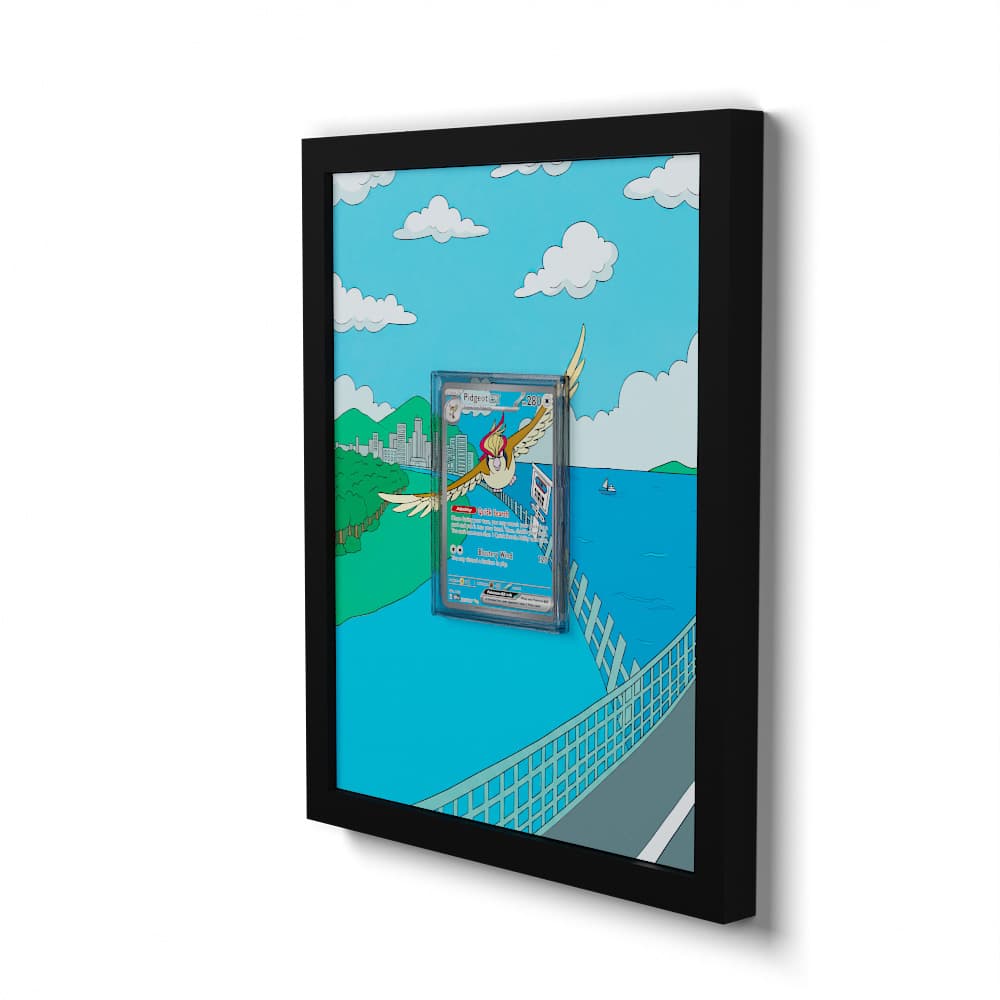 225 Pidgeot EX - Extended Artwork Framed Pokemon Card Display