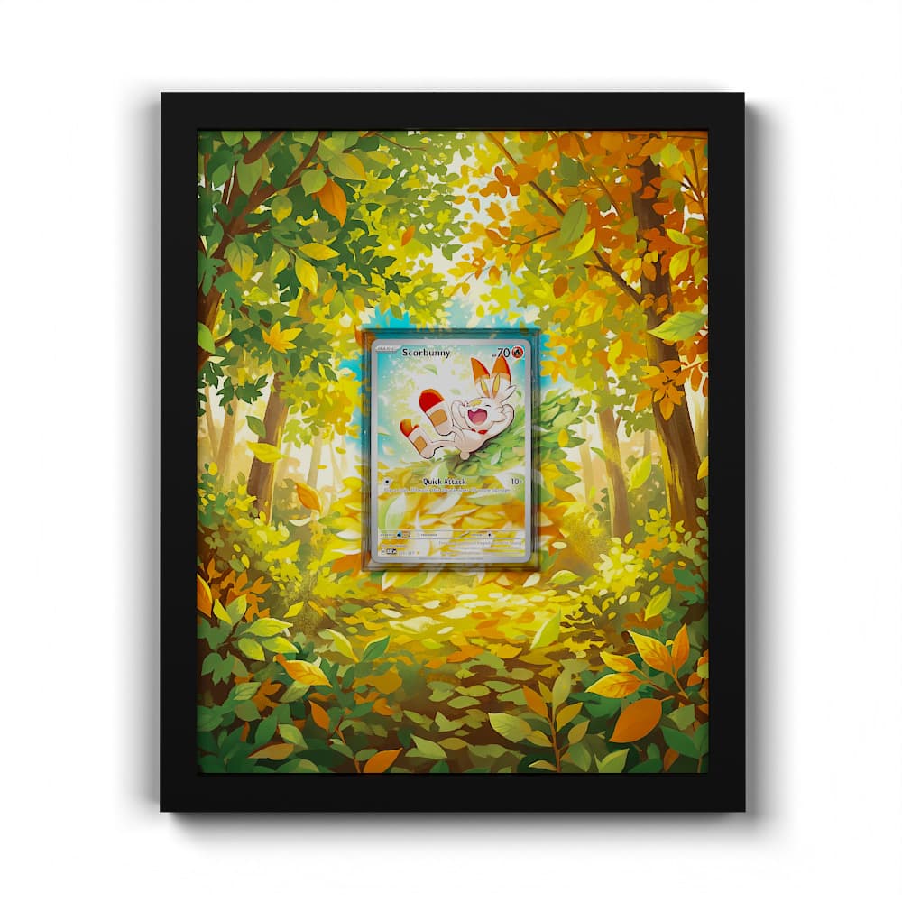 225 Scorbonny - Extended Artwork Framed Pokemon Card Display