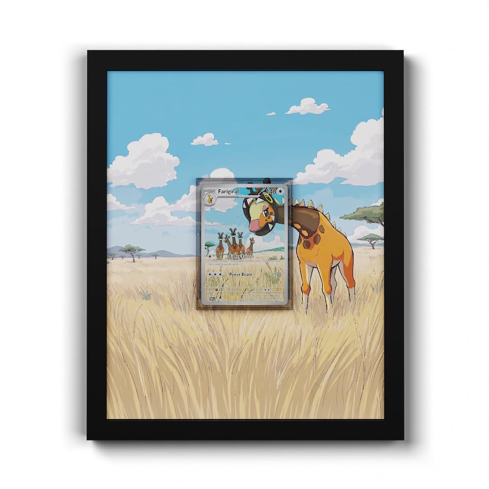 228/193 Farigiraf - Extended Artwork Framed Pokemon Card Display