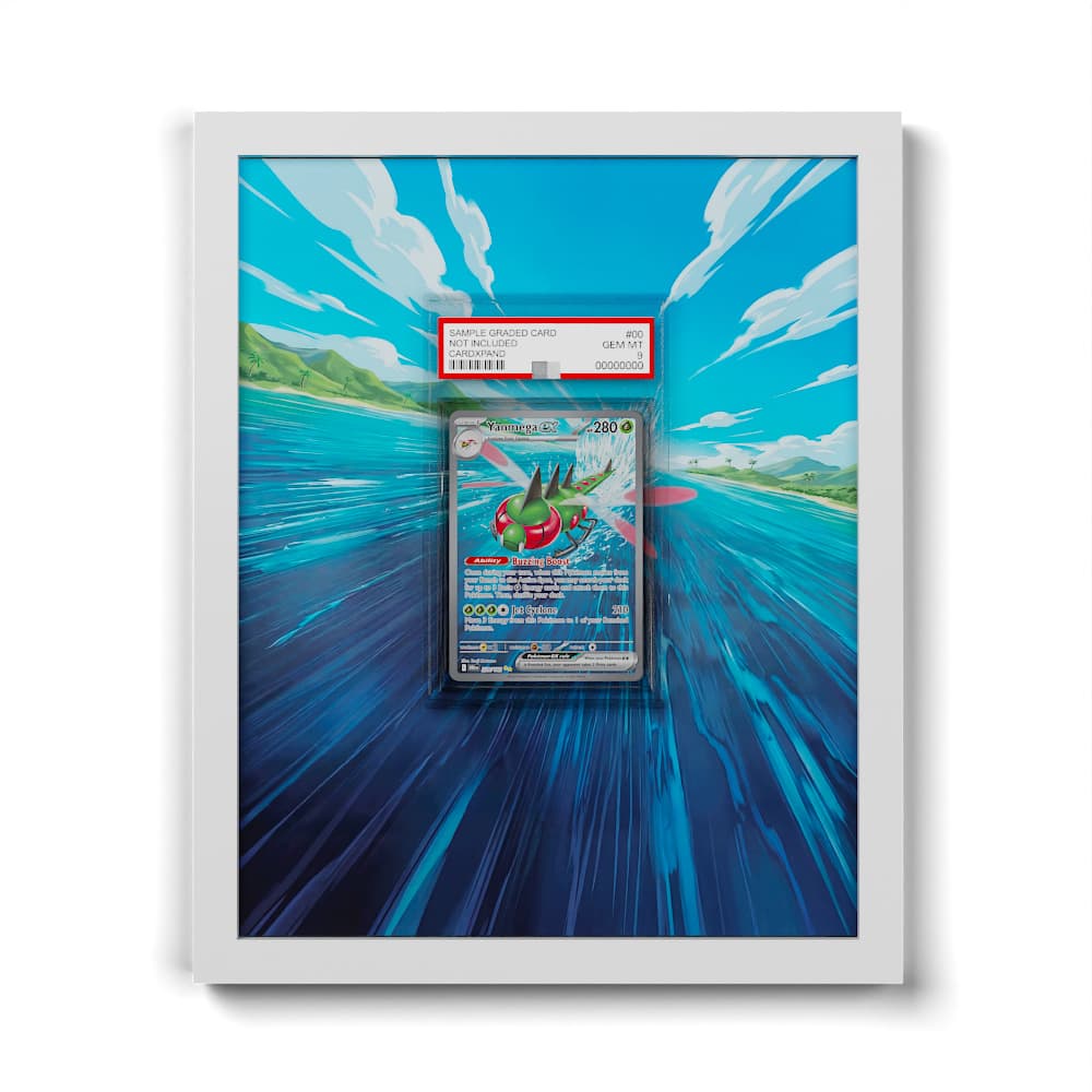 228 Yanmega EX - Extended Artwork Framed Pokemon Card Display