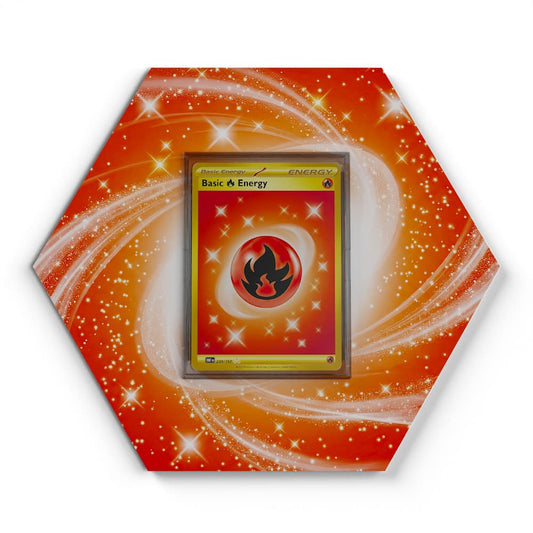 230/197 Basic Fire Energy - Extended Artwork Pokemon Card Display