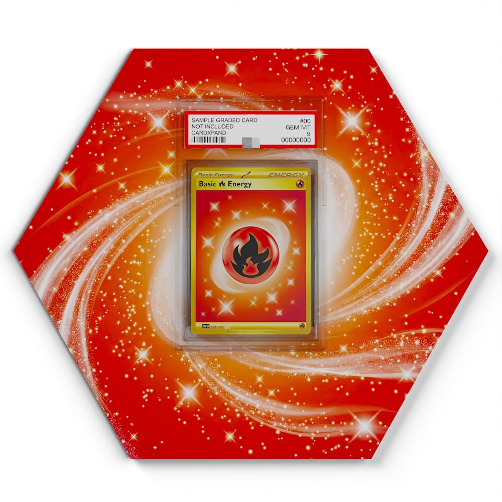 230/197 Basic Fire Energy - Extended Artwork Pokemon Card Display