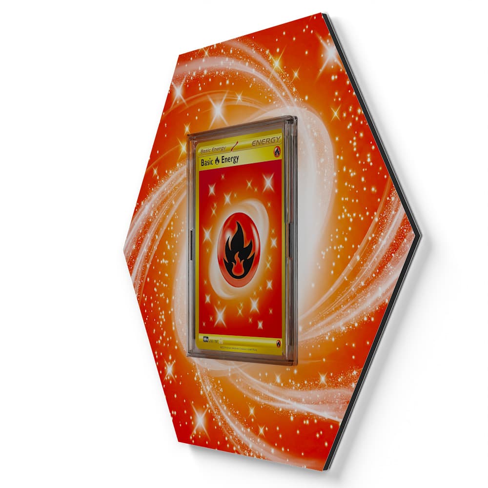 230/197 Basic Fire Energy - Extended Artwork Pokemon Card Display