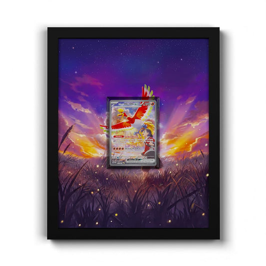 230 Ethan's Ho-Oh EX - Extended Artwork Framed Pokemon Card Display