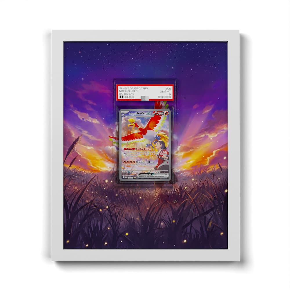 230 Ethan's Ho-Oh EX - Extended Artwork Framed Pokemon Card Display